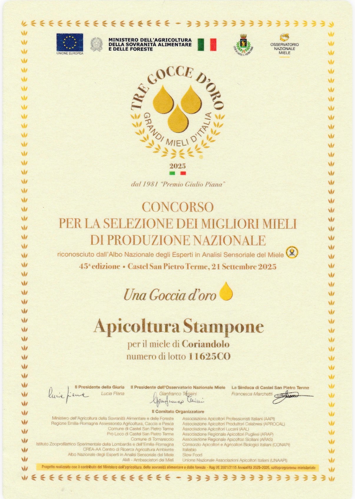 Miele di Coriandolo